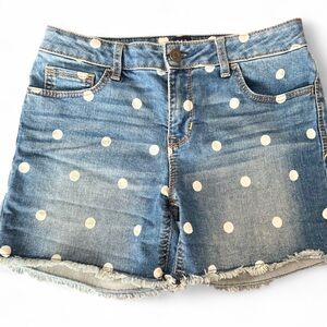 GAP Gir’s Polka Dot Denim Shorts 14